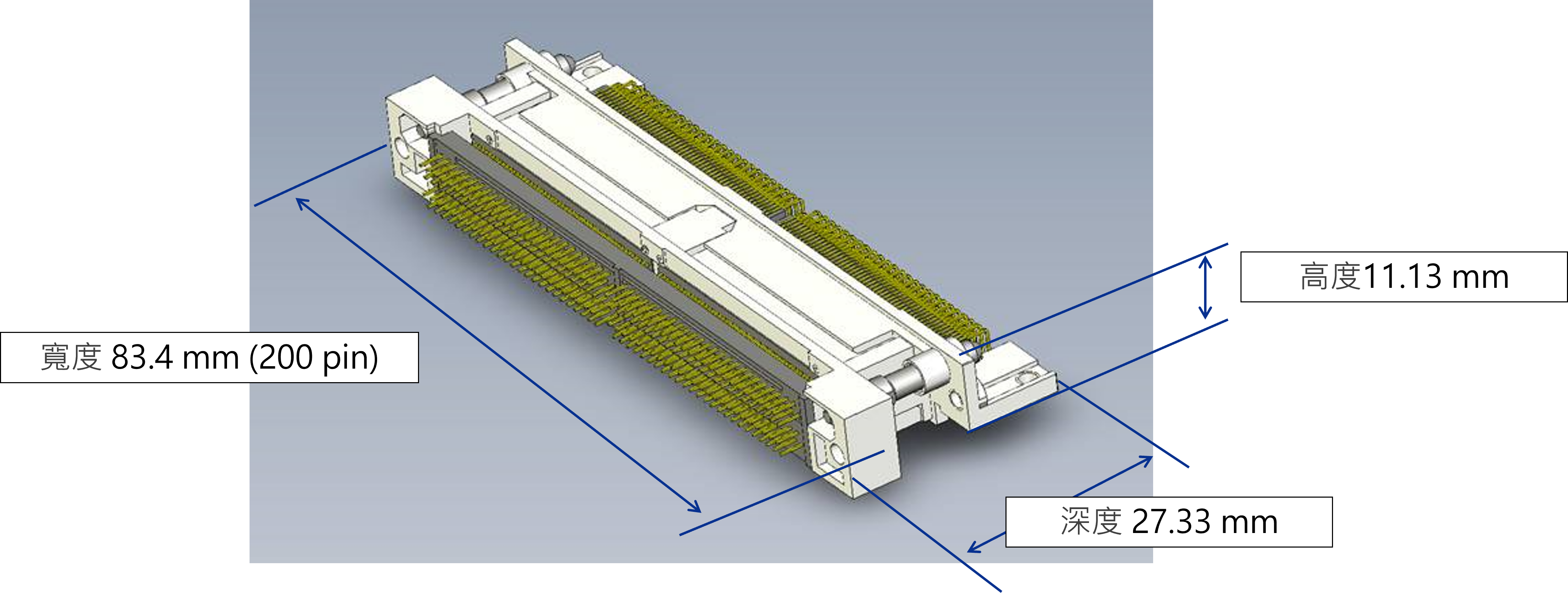 Standard Type Horizontal Plug-Vertical Receptacle Mating (200P)