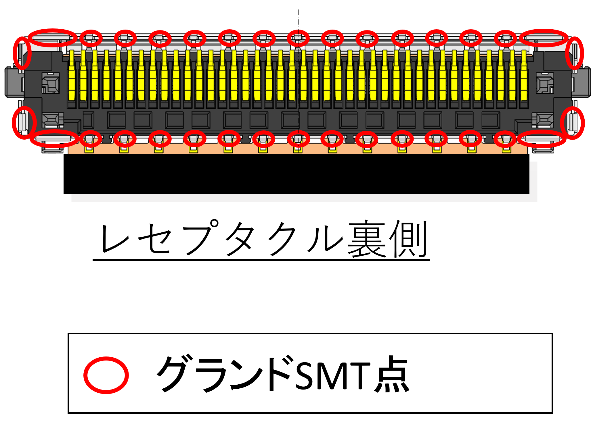レセプタクル裏側