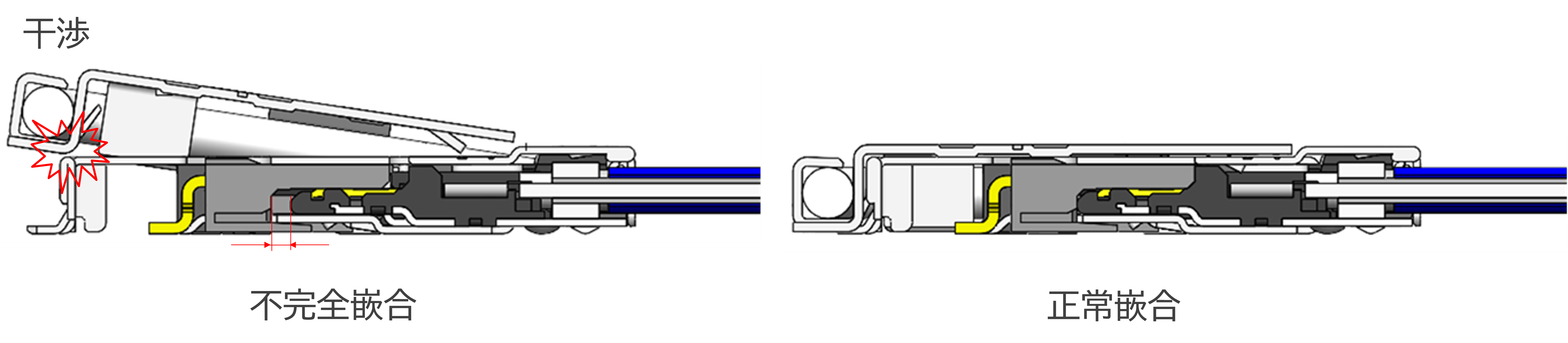 不完全嵌合と完全嵌合
