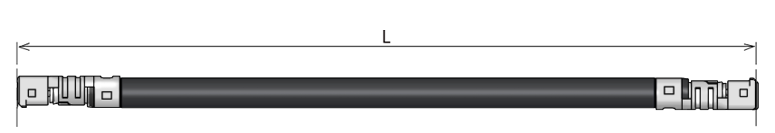 MHF-TI-TI OD2.8MM 1000MM Type-2