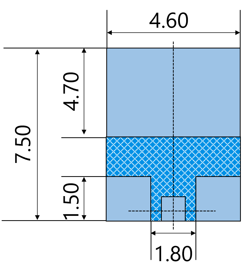 MHF®-TI Footprint Pattern