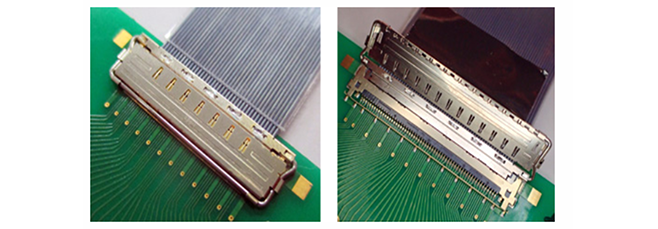 Graphics Connector With Integrated Shielding for Tail Pins