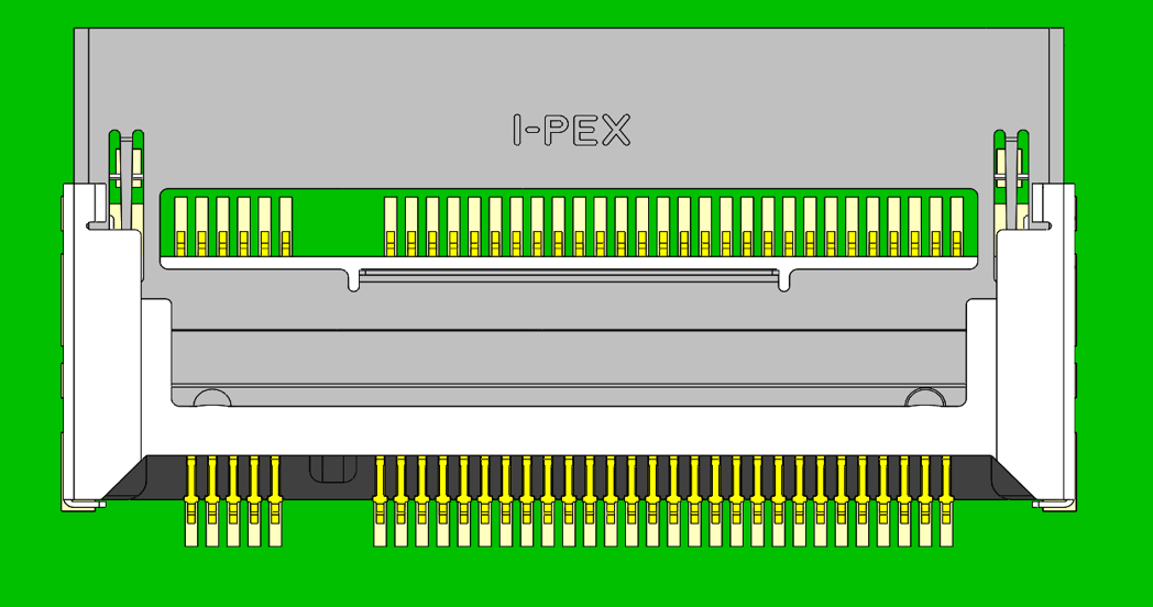 Contacts are visible for inspection  when the cover is open