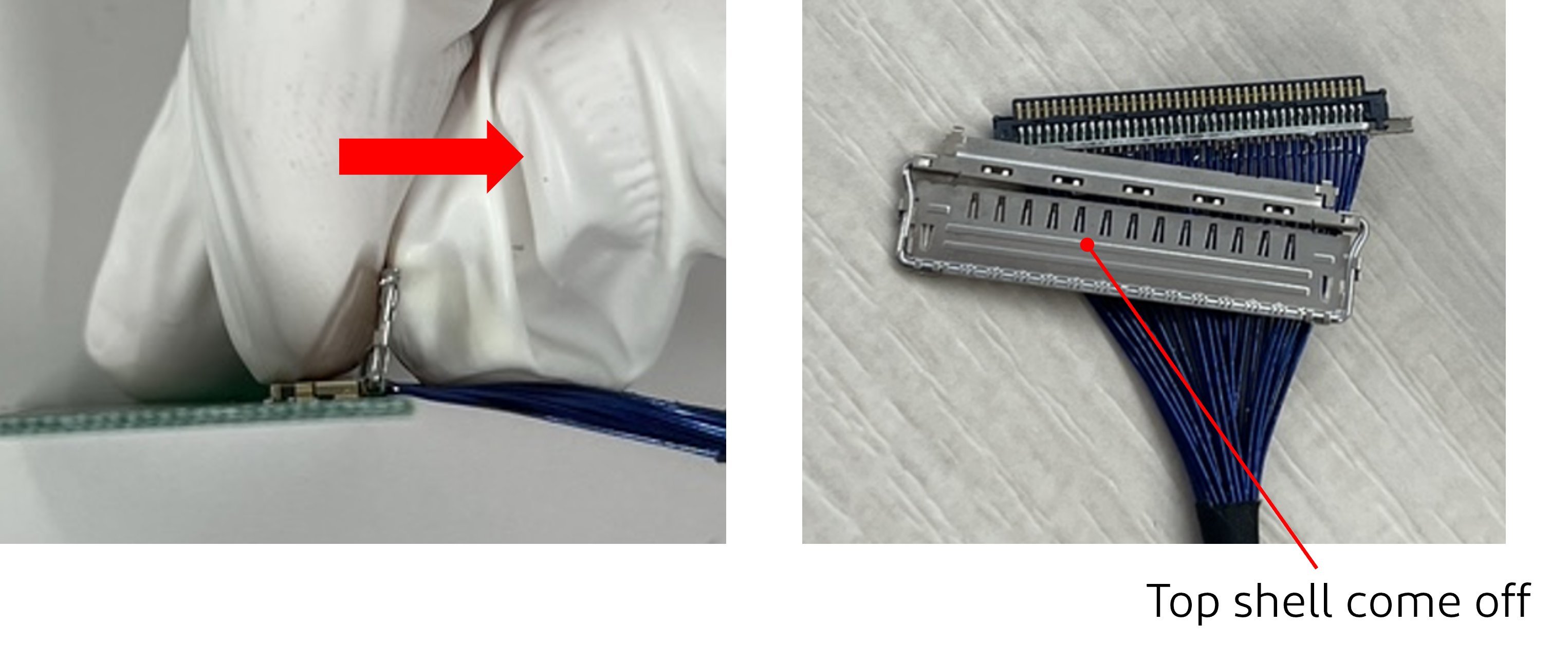 Top shell come off