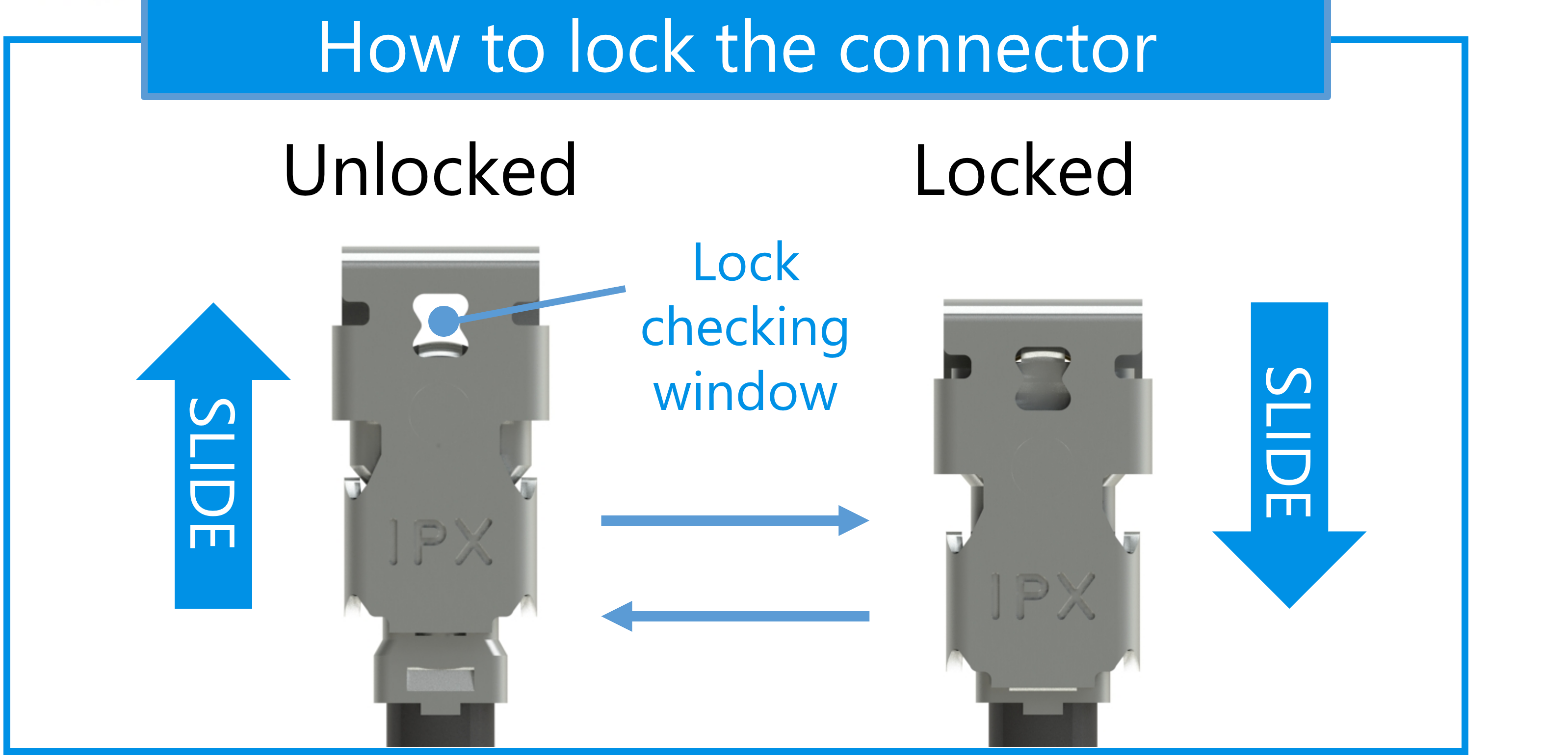 how to lock the connector
