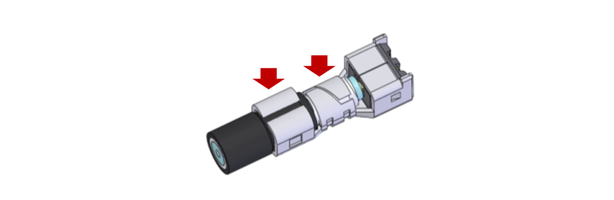 MHF-TI 견고한 압착구조로 인해 외경 2.4-3.0mm Wire와 결선 가능