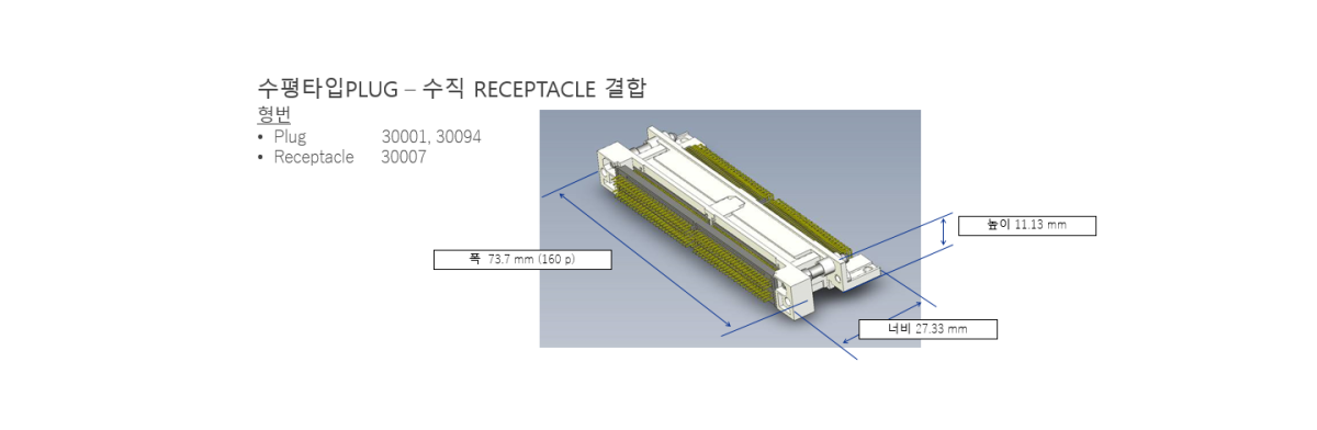 풍부한 결합 옵션과 보유 핀수