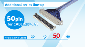 Additional series line-up: 50 pin for CABLINE®-UM (2025/Mar/26)