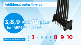 Additional series line-up: 3, 8, 9 and 10 pins for IARPB® VERTICAL